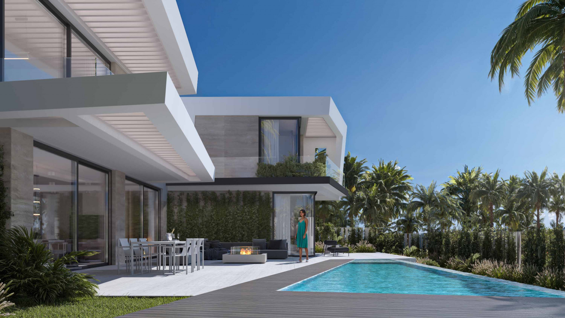 Luxe villas in Calahonda, Mijas Costa, 200 m van de zee 3