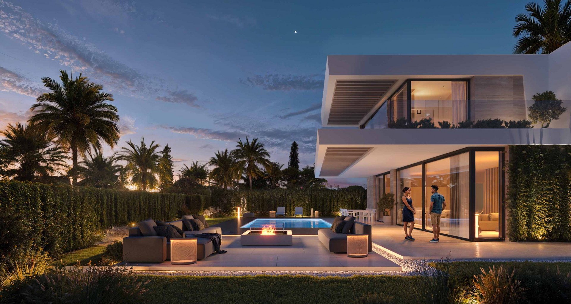 Luxe villas in Calahonda, Mijas Costa, 200 m van de zee 1